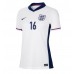 Camisa de Futebol Inglaterra Conor Gallagher #16 Equipamento Principal Mulheres Europeu 2024 Manga Curta